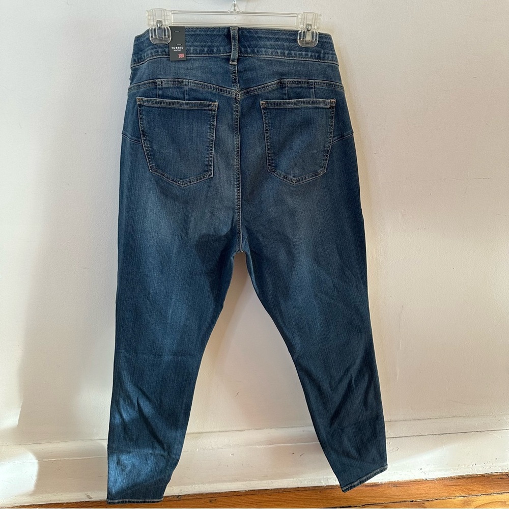 Torrid Heartthrob Blue Bombshell Skinny Jeans, Plus Size 18R, Women's Denim, New - Picture 10 of 13